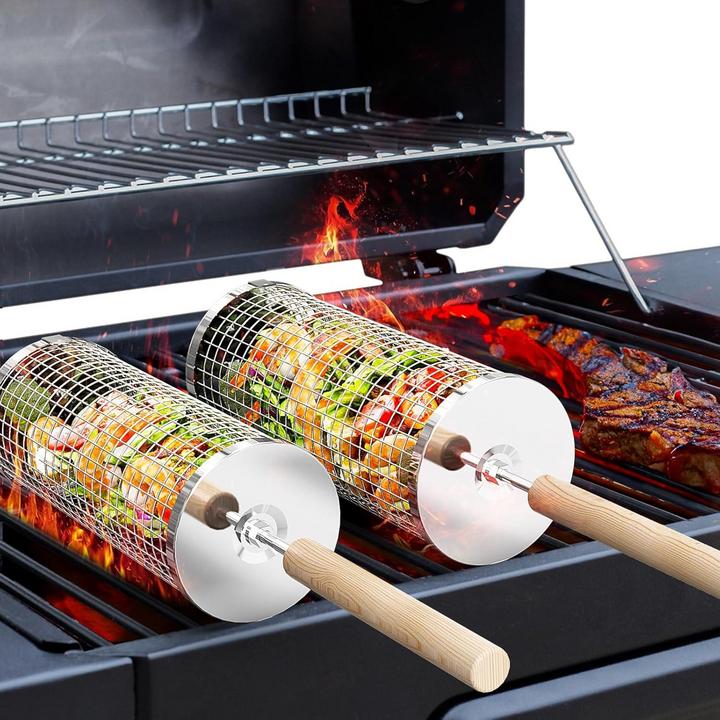 Rolling Grill Basket: The Perfect Summer 2024 Gift for Dads