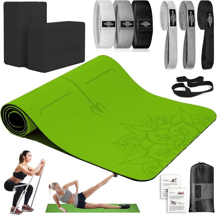 DICYWUDI Yoga Kit Review 2026: Thick Mat & Resistance Bands